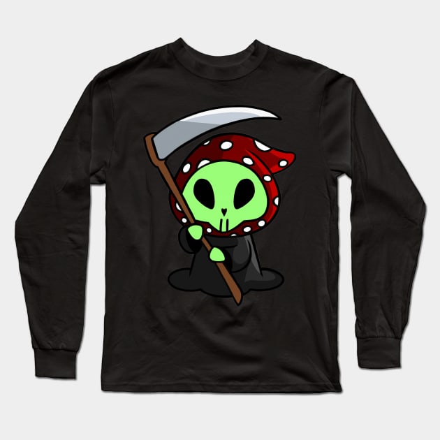 Alien Grim Reaper Mushie Long Sleeve T-Shirt by MushieCreatures